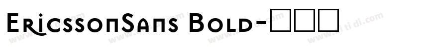EricssonSans Bold字体转换